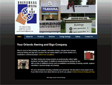 Tablet Screenshot of myuniversalawnings.com